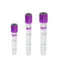 13 * 75 mm tubes de collecte de sang à vide à capuchon violet en plastique