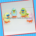 Enrollar un solo ala Cartoon Glasses Plush Chicken Toy