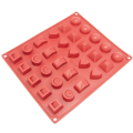 Flexible 30-Cavity chocolate silicone mould