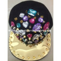 Snapback fashion design rivet punk cap hat