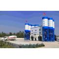 HZS75 concrete mixing plant producing 75m3/h