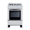 Stainless steel 4-burner gas stove with oven