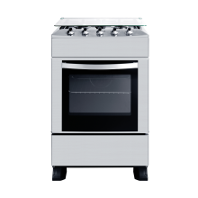 Stainless steel 4-burner gas stove with oven