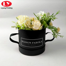 Logo Printed Custom Round Flowers Box Packaging