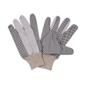 Guantes de jardinería de lona con punto de PVC de 3/4