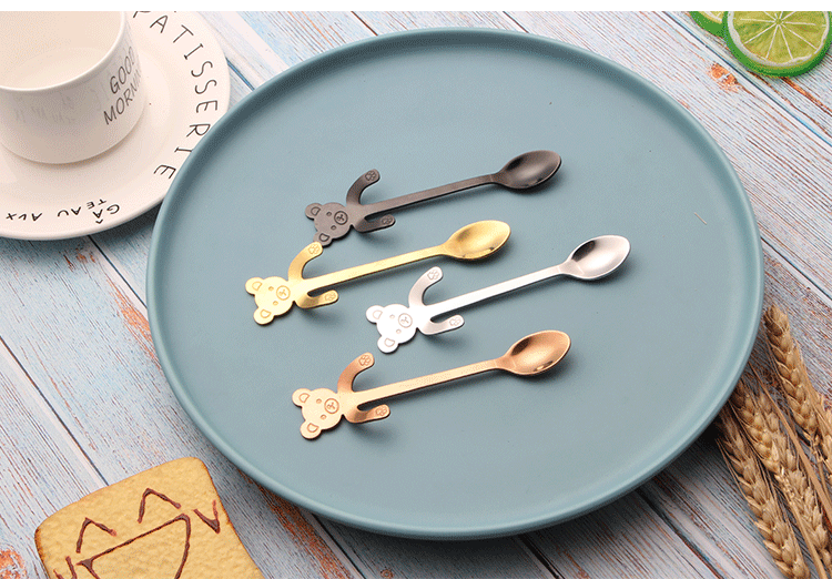 Gold-plated coffee spoon