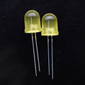 10mm Yellow LED with Diffused Lens 60 Degree