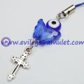 Evil Eye Butterfly Crucifix Phone Decoration Pendant