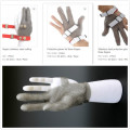 Drei Finger Edelstahl Schneidhandschuhe