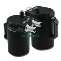 Aluminium Black Oil Reservoir Catch Can Tank avec Brether Baffled