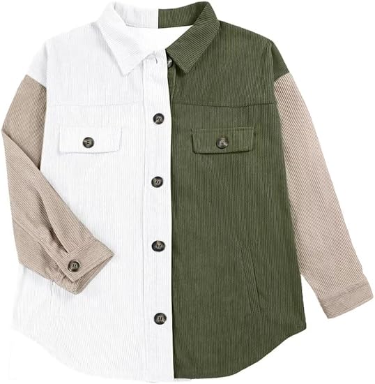 Color-matching corduroy jacket (2) Color-matching corduroy jacket (2)