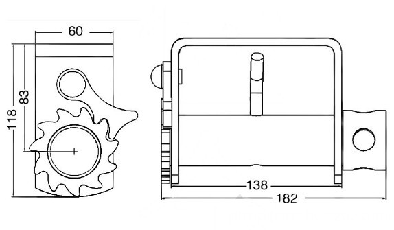 Flatbed Trailer Winch Sliding