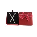 Fortunate Red Plastic Jewelry Box with Bowknot