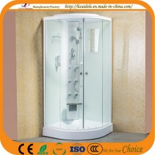 Painel de vidro pintado branco com chuveiro simples (ADL-8905)