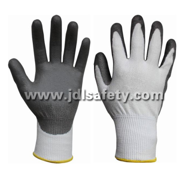 Guantes resistentes al corte cubiertos con PU (PD8022)