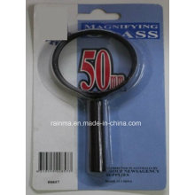 50mm Cheap Magnifying Glass with Plastic Handle Magnifier