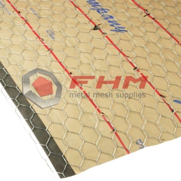 Galvanized Hexagonal Stucco Netting 36" x 150'