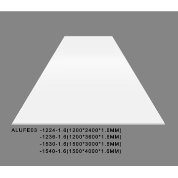 Glanzweißes Aluminiumblech