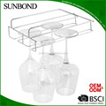 Under the shelf red wine glass hanger holder,hanging storage glass rack