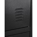 3 Door Box Lockers Black for formal offices