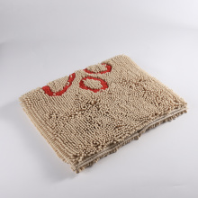 Pet gros tapis de tapis de porte chenille