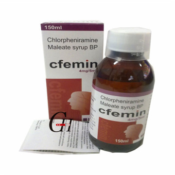 Jarabe de maleato de clorfeniramina 4mg / 5ml