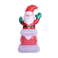 66.5" Outdoor Inflatable Christmas Santa With LED Light