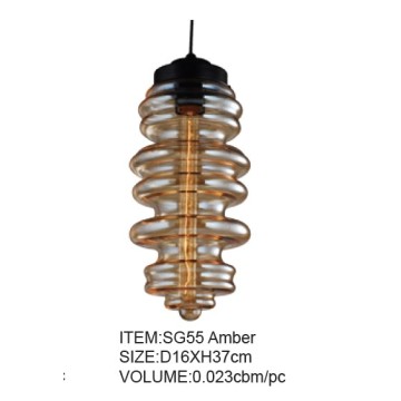 Special Design Room Amber Pendant Lights (SG55 Amber)