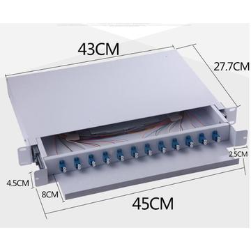 12 Port Fiber Optic Patch Panel