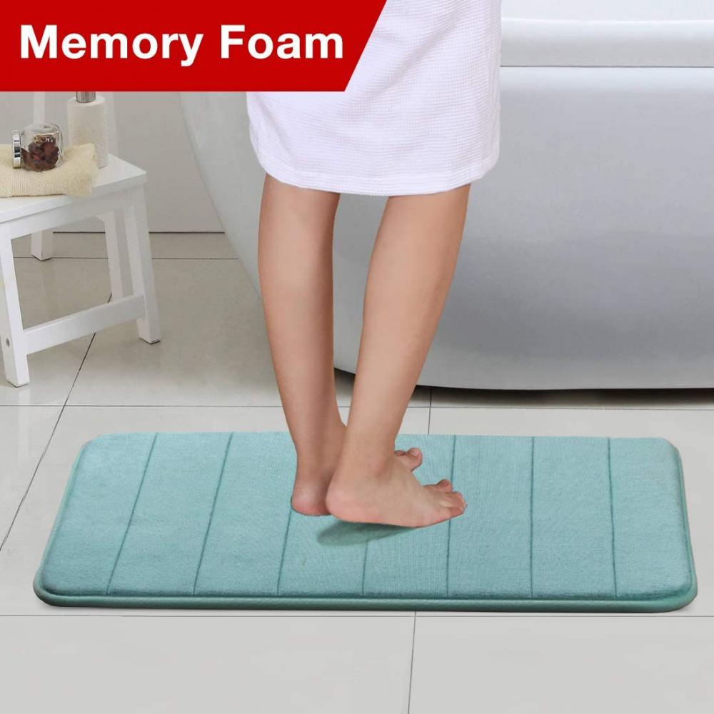 Lime Green Memory Foam Bath Mat