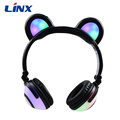 Christmas promotional gift kid bear ear headphones