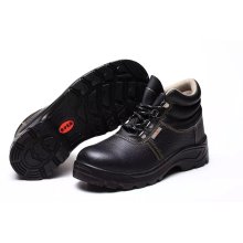 Trabalhos industriais fortes e profissionais PU / Leather Outsole Safety Shoes