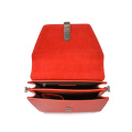 Atlanta Top Handle Satchel Parker Bag Red Leather