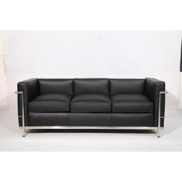 Vollnarbenleder Le Corbusier LC2 Sofa Replica