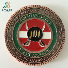 Custom Souvenir Logo Antique Bronze Metal Commemorate Coin for Military Police