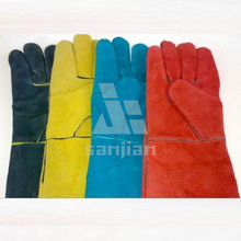 Защитная перчатка с двойной плоской кожей с перчаткой для работы с CE