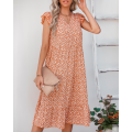 New Style V-neck dress Floral dress