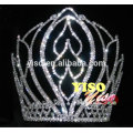 decorated classic flower crystal adult rhinestone tiara