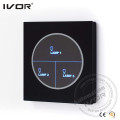 Ivor Smart Home Touch Screen interruptor de interruptor de interruptor de luz com controle mestre / controle remoto