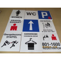 Corrugated Plastic Custom Sign Boards Digital Printing