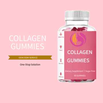 OEM/ODM personalizado de colágeno vegan Gummies Vitamina