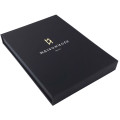 Black gift packaging box for book and pen