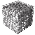 Treillis métallique hexagonal revêtu Gabion