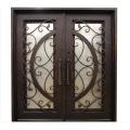 Security Exterior Wrought Iron Steel Doors