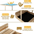 Outdoor Sandpit With Cover Adjustable Height For Beach