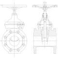 Non Rising Stem Rubber Wedge Gate Valve