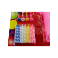 Birthday Cake Candles Set With Holder Plastic Knife