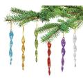 Glass Icicle Hanging Christmas Tree Ornament Christmas Decorations