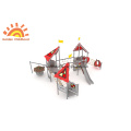 Climbing HPL Outdoor Playground Slide For Children