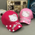 Novos chapéus de bordado 3D Hello kitty Girl kid